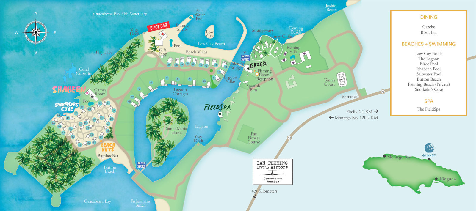 Goldeneye Statue Park Map